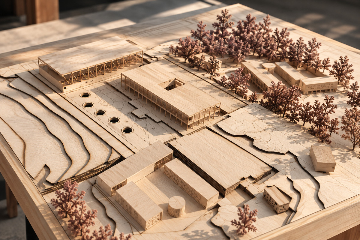 Proceso del modelo — Base y volúmenes en conjunto.