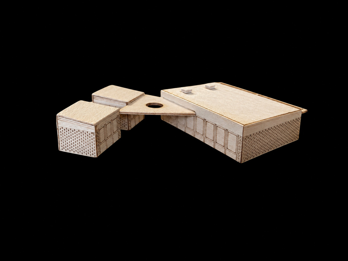 Proceso del modelo — Estudios volumétricos de los edificios.